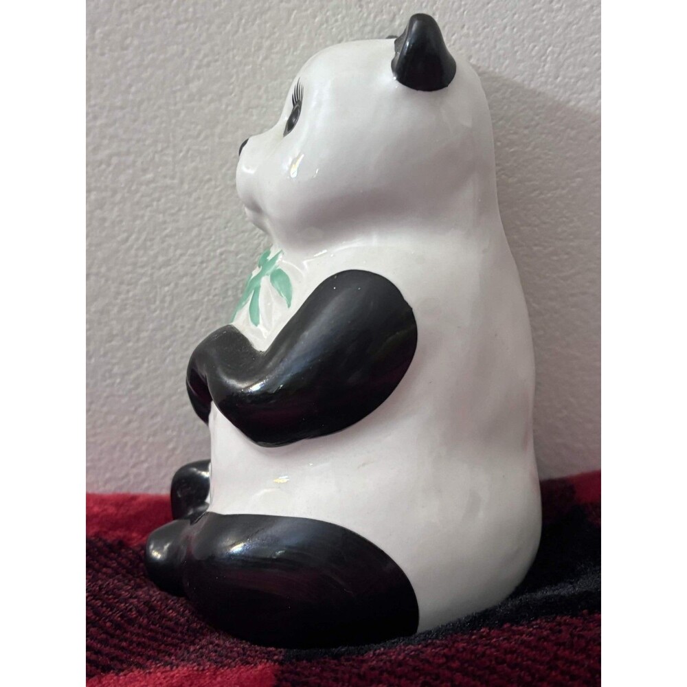 Vintage Benihana Panda Bear Bamboo Ceramic Tiki Mug Cup Drink Decor 6" - Picture 2 of 6